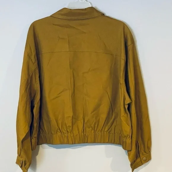 NWT size 2x color mustard Ophelia Roe 5 button down cropped jacket - Picture 5 of 8